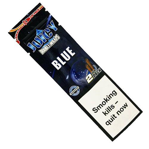 Juicy Blue Bliss White Grape Herbal Double Wraps