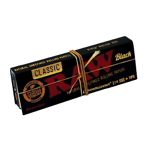 716165286660.png RAW Black Connoisseur Unbleached - 1¼ Size