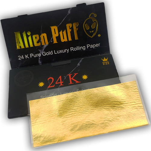 Alienpuff 24k Gold King Size Booklet