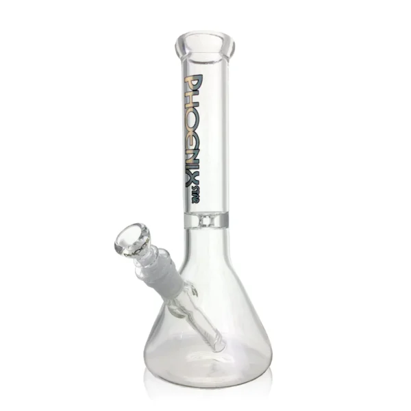 10-inch-PHOENIX-bong-5MM-BEAKER-WATER-PIPE Phoenix Clear Beaker Bong - 14" Ice Catcher