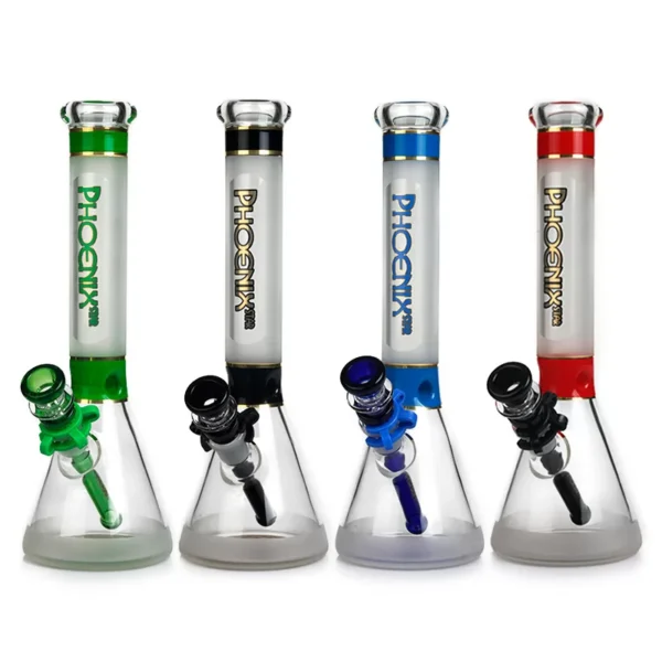 Phoenix Sandblast Bong - 13" Ice Catcher