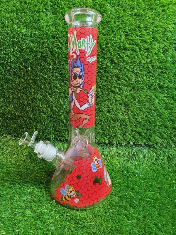 9fca004f-e28b-40d6-8a36-73a6dbf6a8a3 Phoenix Rick & Morty Beaker Bong - 14" Ice Catcher