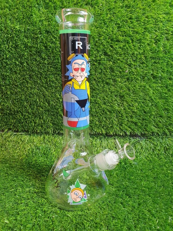 d79dd389-95fc-4b61-b14c-11e84a1150e2 Phoenix Rick & Morty Beaker Bong - 14" Ice Catcher