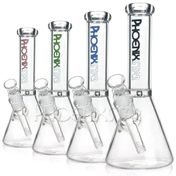 Phoenix Beaker Bong - 10" Golden Logo