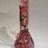 Hand Painted Beaker Bong - 14" Purple