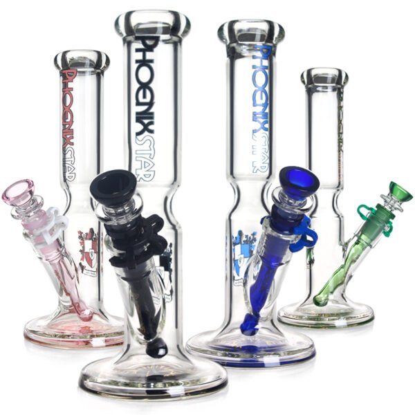 Phoenix 10 Inch Shrinked Bamboo Body Ice Catcher Glass Bong