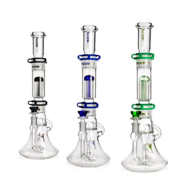 Phoenix 16 Inch Tripple Part Detatchable Arm Tree And Showerhead Perc Glass Bong
