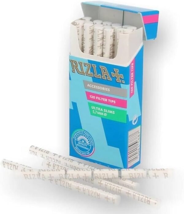 51efYEhai7L._AC_UF1000,1000_QL80_ Rizla Plus Extra Slims 120 Tips/Box