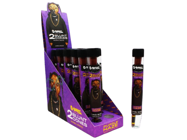 g-rollz-blunt-cones-12-tubes-per-pack-2-cones-per-tube-chamomile-yerba-mate-purple-haze-968958_915x687 G-ROLLZ Purple Haze Yarba Mate American Terpenes Blunt Cones 2X