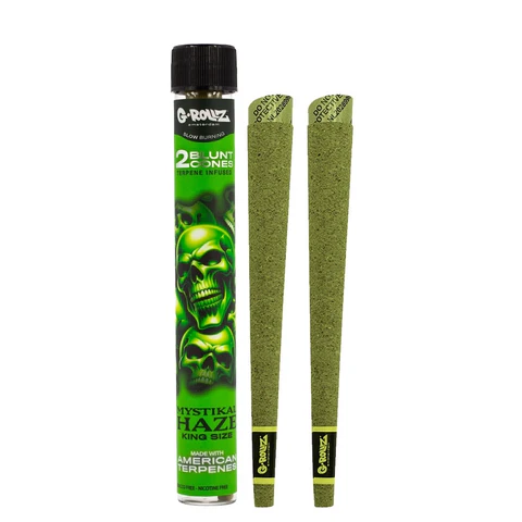 g_rollz_mystikal_haze_thejuicyjoint_a9f3a0c7-cd64-46f9-a32c-9009ea6d296e_480x480 G-ROLLZ Mystikal Haze Organic American Terpenes Blunt Cones 2X