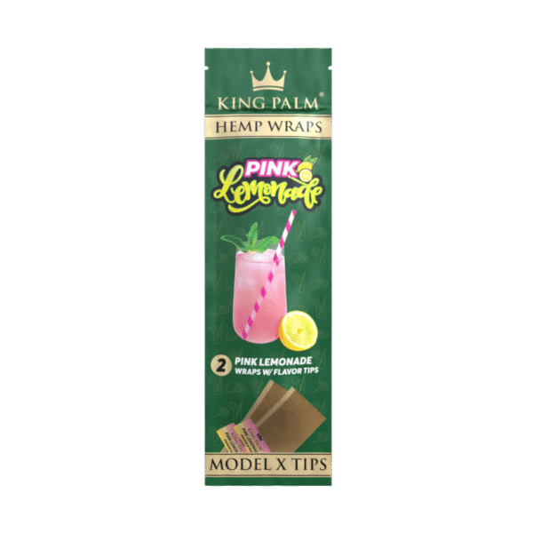 king palm Pink Lemonade King Palm Hemp Wraps W/ Flavor Tips - Pink Lemonade