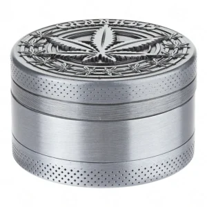 Spice 2 Inch 3 Part Top Cannabis engraved Metal Grinder