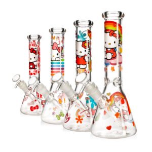 Phoenix 10 Inch Pookie Printed Ice Catcher Glass Bong