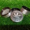 Spice 1.6 Inch 4 Part Top Cannabis engraved Metal Grinder