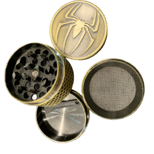 Spice 1.6 Inch 4 Part Top and Side Engraved Metal Grinder