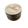 Spice 1.6 Inch 4 Part Top Cannabis engraved Metal Grinder