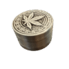 Spice 1.6 Inch 3 Part Top Cannabis engraved Metal Grinder