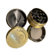 Spice 1.6 Inch 4 Part Top Cannabis engraved Metal Grinder