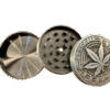 Spice 2 Inch 3 Part Top Cannabis engraved Metal Grinder