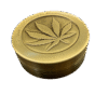 Spice 2 Inch 3 Part Top Cannabis engraved Metal Grinder