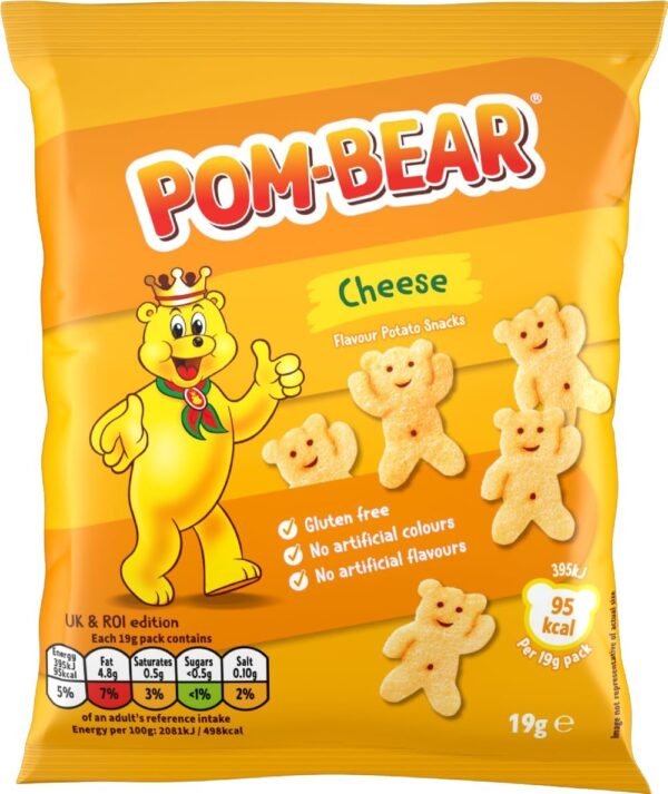 Pom Bear Chips Cheese Pom-Bear Flavor Potato Snacks 13g - Cheese