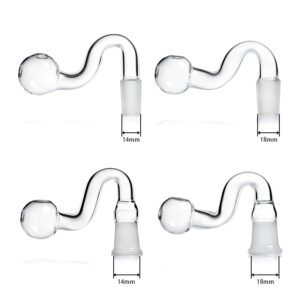 SA05-白底 14 MM Dab Male Oil Burner