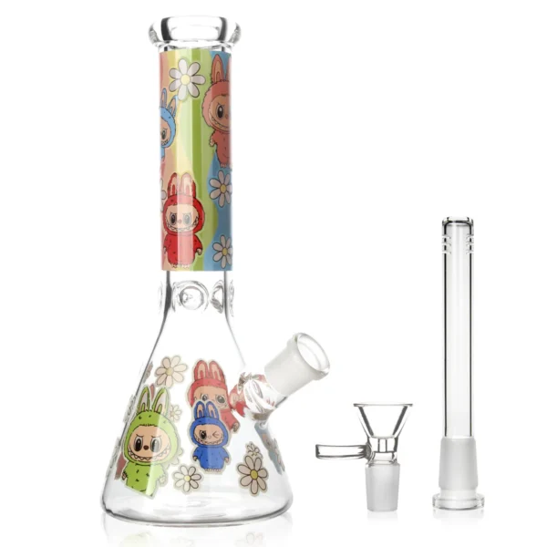 Phoenix 10 Inch Labubu Ice Catcher Glass Bong