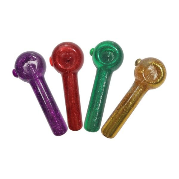 5 Inch Freezable Smoking Pipe With Glitter
