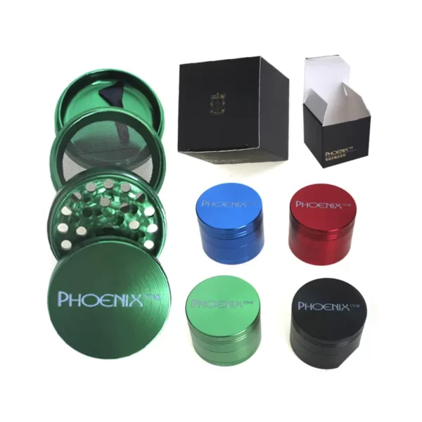Phoenix Sleek 2 Inch Aluminium Grinder 4 Part