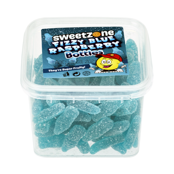 180g Tubs - Blue Raspberry Bottles Sweetzone Fizzy Blue Raspberry Bottle 170g