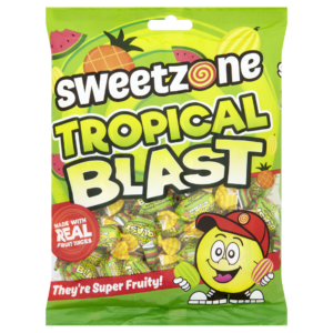Bags - Tropical Blast 225g PS Sweetzone Tropical Blust Chewing Gum 200g