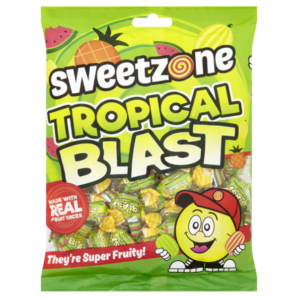 Bags - Tropical Blast 225g PS Sweetzone Tropical Blust Chewing Gum 200g