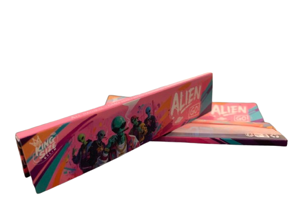 Alien Go Pink King Size Graffiti Pack Rolling Paper