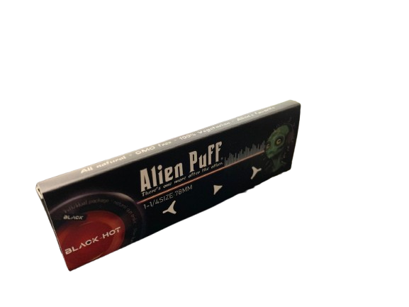 Alien Puff Black 11/4 Size Music Pack Rolling Paper