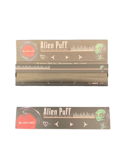 Alien Puff Black 11/4 Size Music Pack Rolling Paper