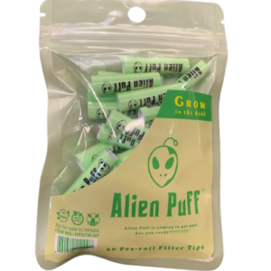 Alien Puff Glow In The Dark Cone Filter (Pack Of 30)