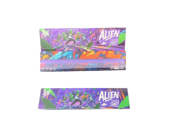 Alien Go Purple King Size Graffiti Pack Rolling Paper