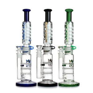 Phoenix 14 Inch Tripple Honeycomb Percolator Detatchable & Freezable Glass Bong