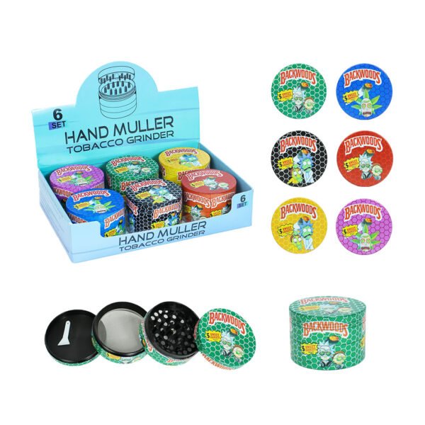 Phoenix 2.5 Inch 4 Part Metal Grinder Backwoods Printed