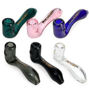 Phoenix 4.2 Inch Odd Shape Glass Hand Pipe