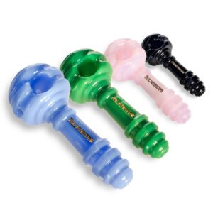 Phoenix 4.8 Inch Spiral Shape Milk Color Smoking Pipe