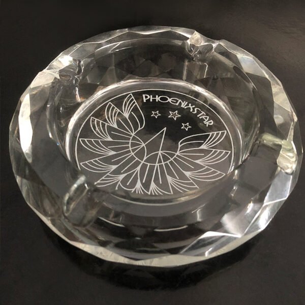 Phoenix 4.5 Inch Heavy Glass Ash Tray