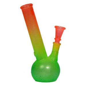 Cool Krew 8 Inch Pear shape Fluro Glass Bong
