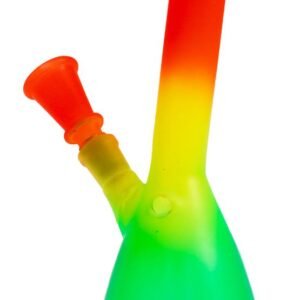 Cool Krew 8 Inch Beaker Shape Fluro Glass Bong