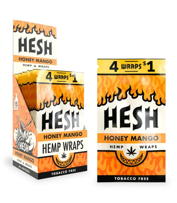 Hesh Hemp Wraps 4x - Honey Mango