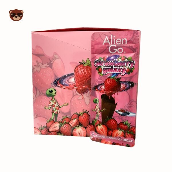Alien Go 3x Pre Rolled Flavored Wraps - Strawberry Galaxy