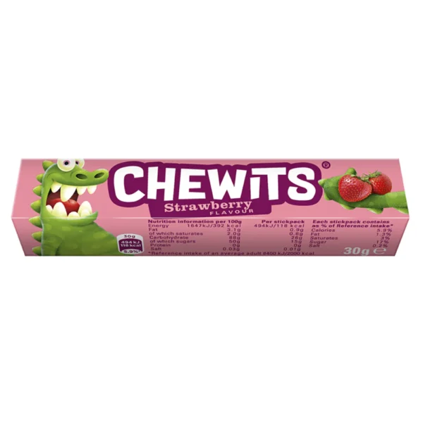 Chewits Strawberry Gums 30g