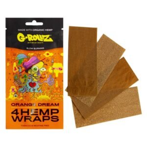 G-ROLLZ Preservative Free 4X Hemp Wrap - Orange Dream