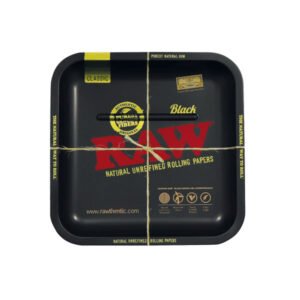 Raw Black Classic Squire Shape Metal Tray