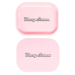 Blazy Susan Pink Rolling Tray With Lid 7''x5.5''